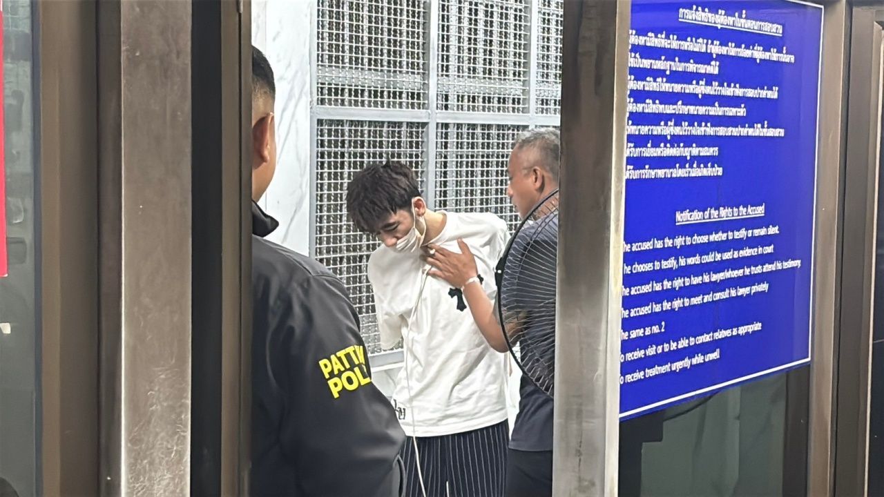 中国嫌犯在芭堤雅警局跳窗逃跑，企图越境被捕