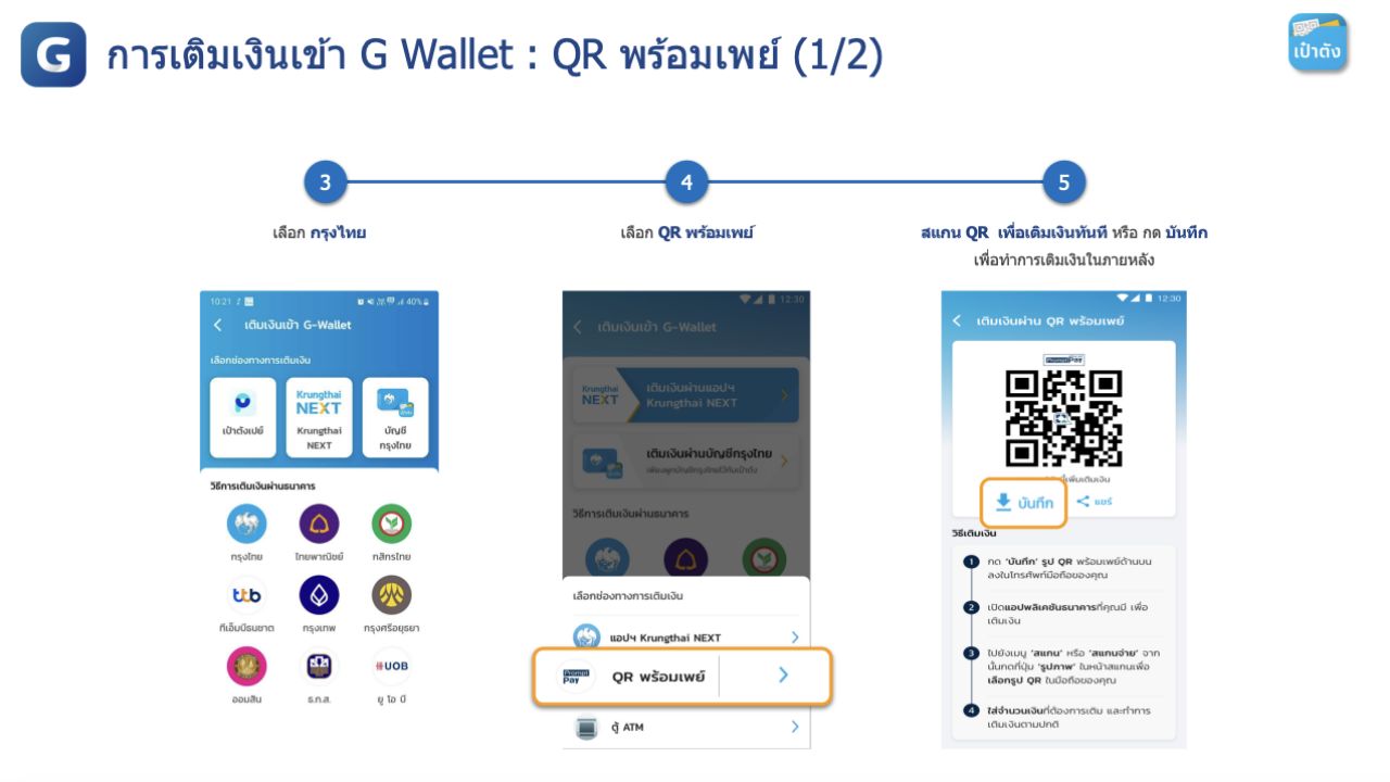 已开始 推荐通过'钱包'应用程序使用'半价加'福利 最高每天政府支付200泰铢