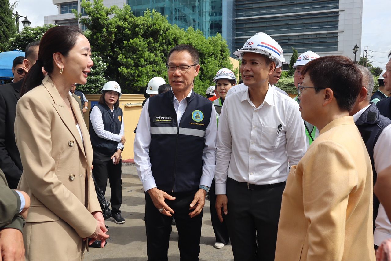 MRTA 停止施工 在 Vajira 医院前道路下陷后