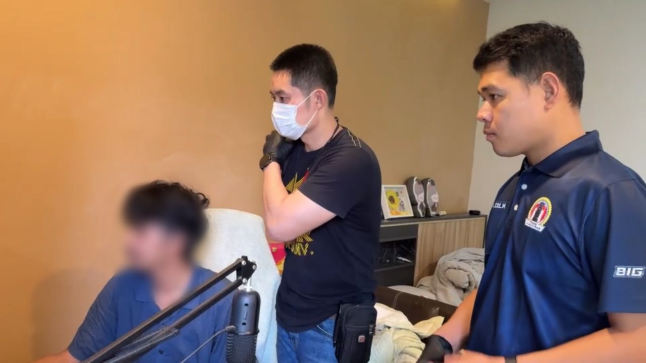 清迈警方在尖竹汶市抓获主要赌博网站管理员,掌控5个网站