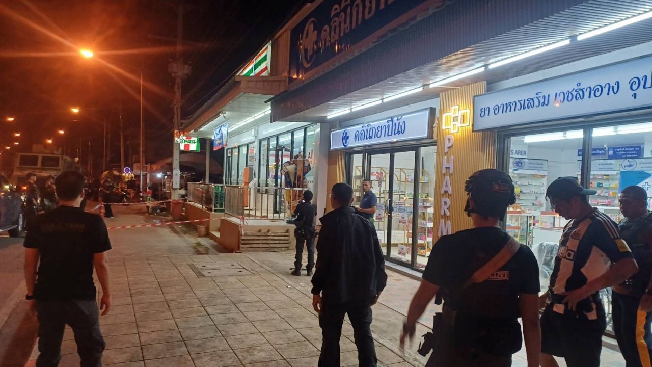 罪犯伏击警员 ธัญเทพ 于กรงปินัง警察局执行公务时牺牲