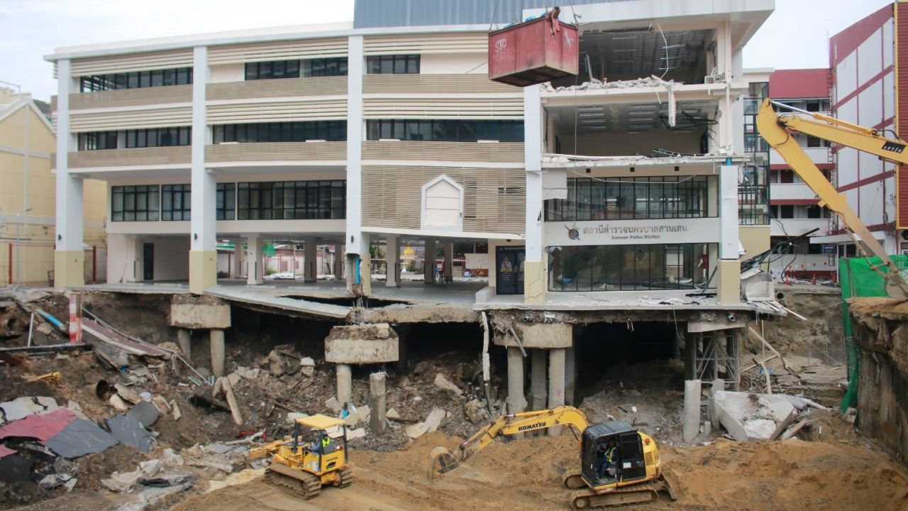 拆除三森派出所建筑，须进行24小时安全评估并增强土壤稳固