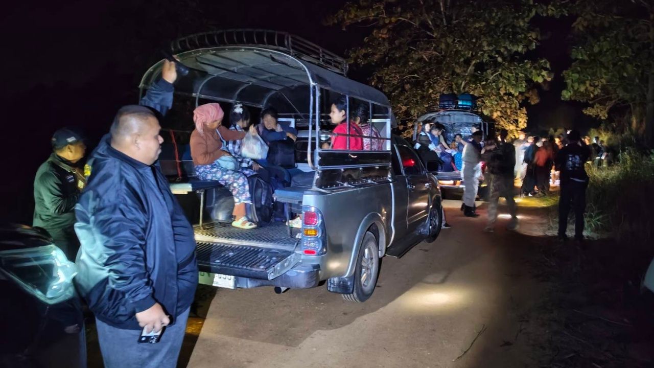 缅甸劳工36人趁机潜入泰国深夜被捕