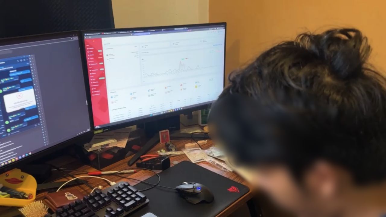 清迈警方在尖竹汶市抓获主要赌博网站管理员,掌控5个网站