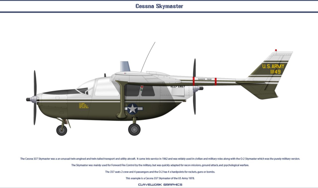 观察与指示型号 1（T-337 / Cessna O-2）侦察机