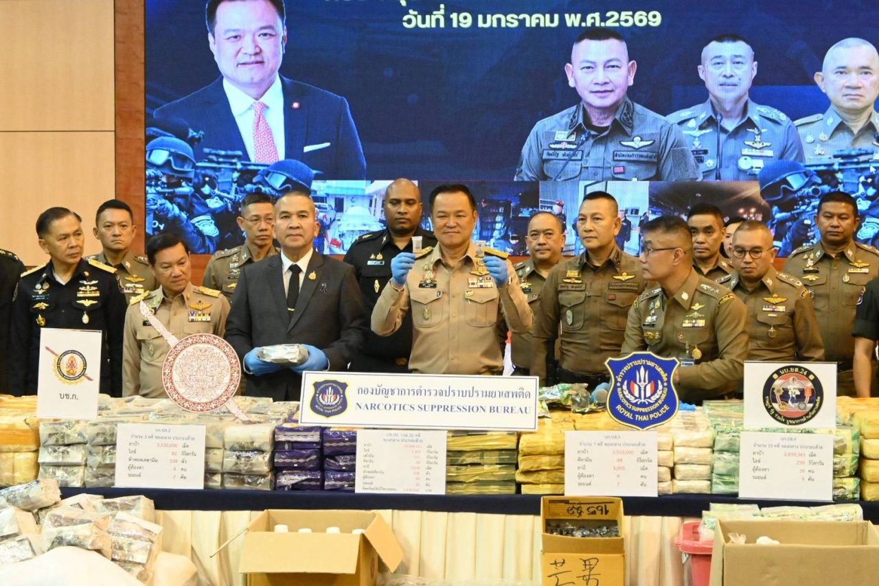 “阿努廷”通报3个月打击毒品网络成果 缴获3.3亿粒疯药 11吨冰毒