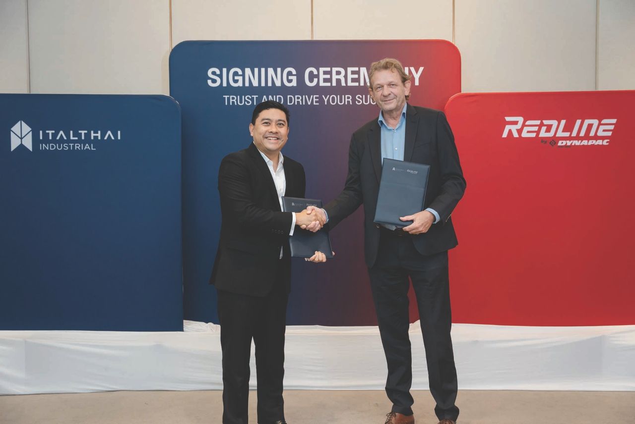 伊泰尔泰工业推出压路机和沥青摊铺机，开拓泰国道路市场