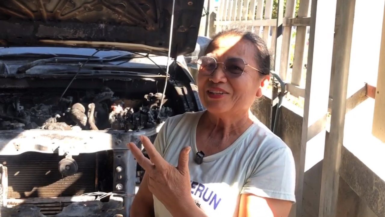 教训：新年祭拜汽车时，点香蜡烛引发火灾，车主表示不再祭拜