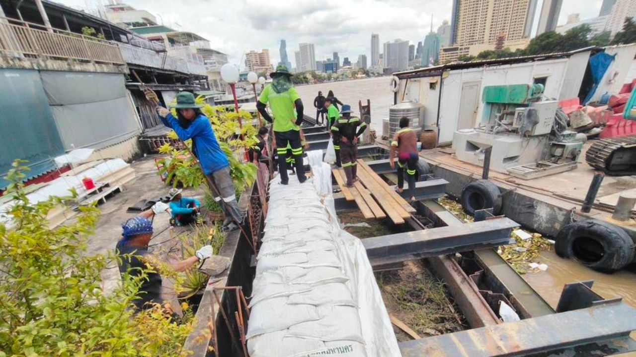 曼谷指示各区关注风险点，为海水倒灌和湄南河水位上升做好准备