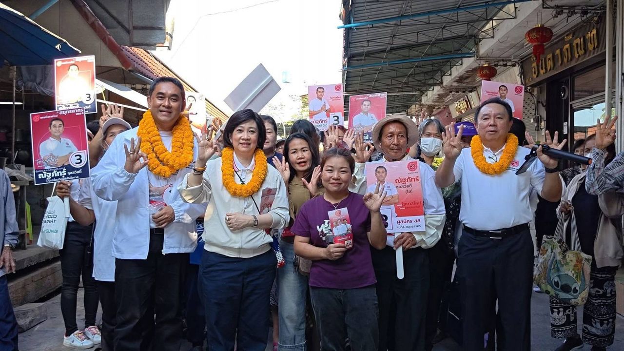 新机会党在龙仔厝府拉票，承诺不关闭百年老市场，计划振兴市场，推动文化旅游，增加社区收入