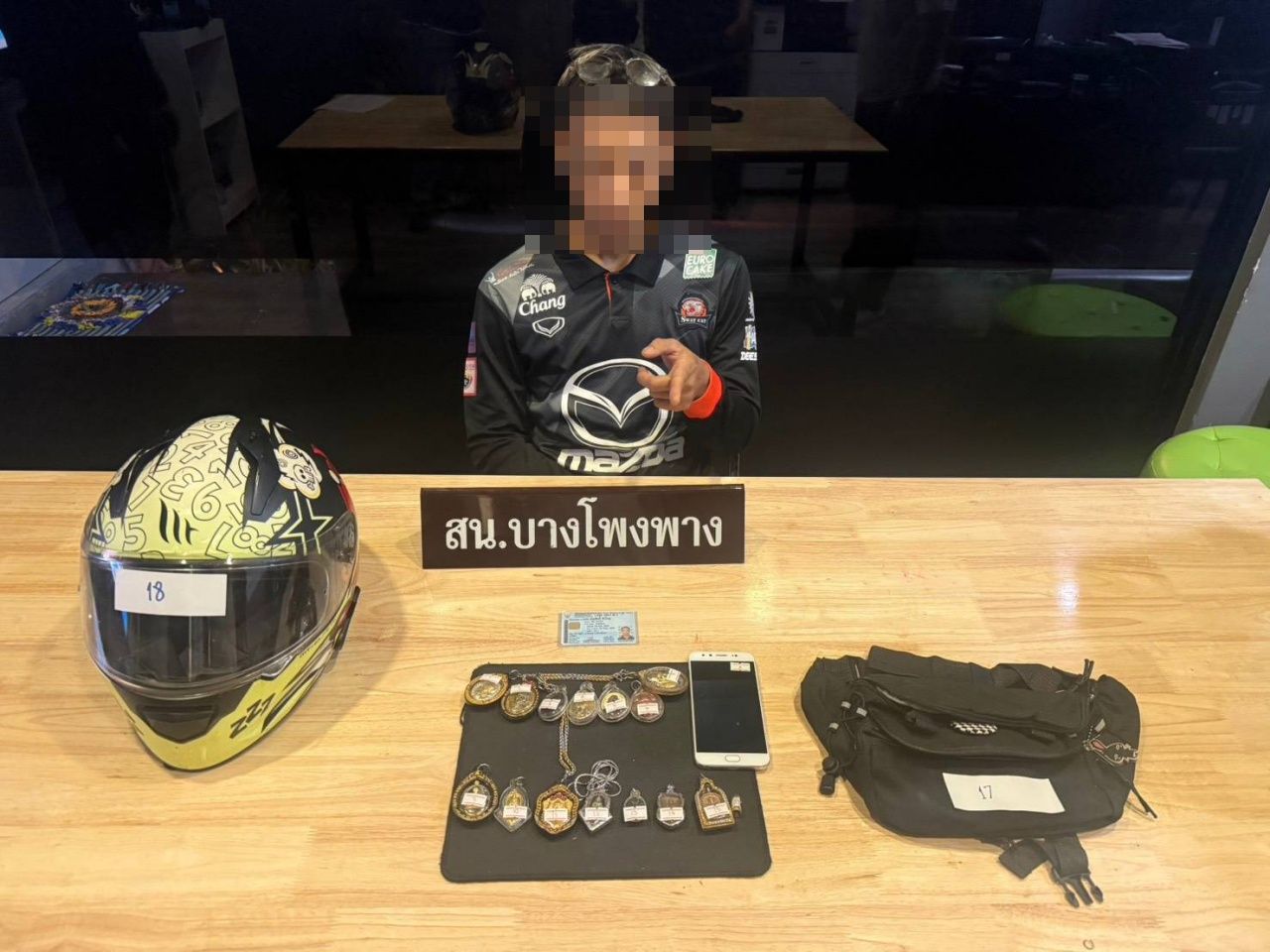 บางโพงพาง警察调查抓获出租房窃贼 抢夺多尊知名佛牌并自行保留