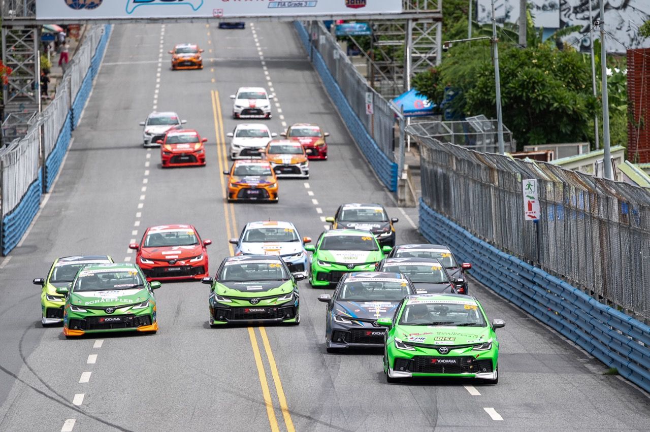 Toyota Gazoo Racing Thailand 第一次比赛在邦盛街道赛道的竞赛结果