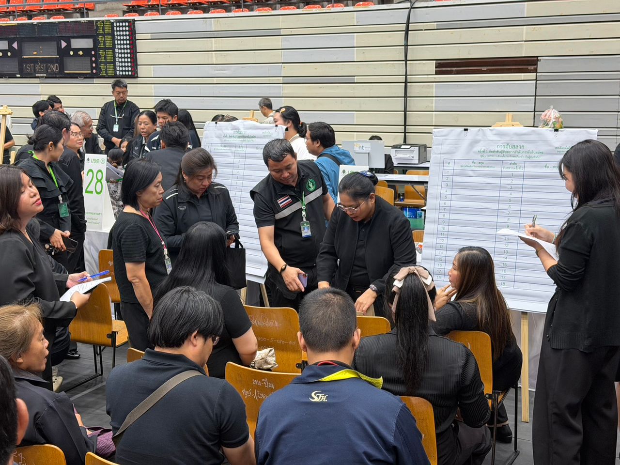 曼谷选举委员会模拟演练选举登记前的真实场景，警告禁止分配号码后举办娱乐活动