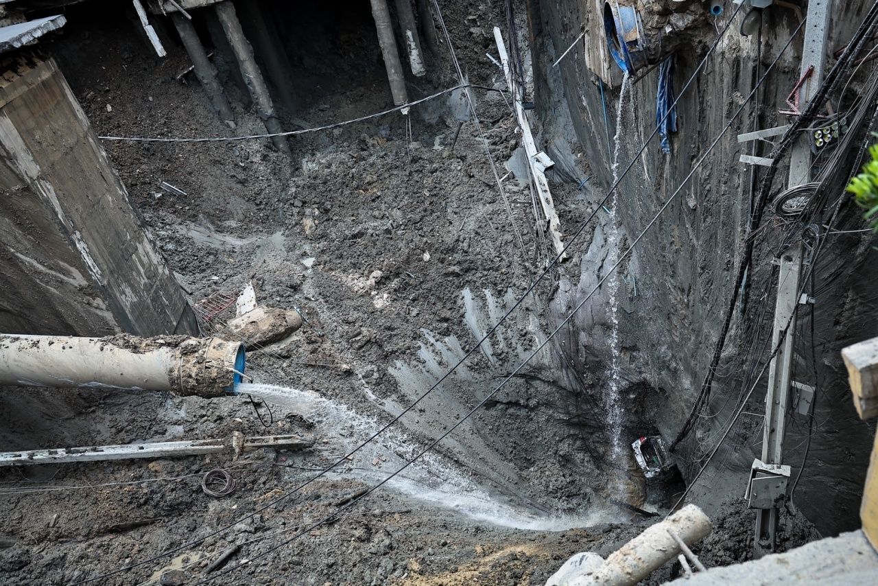 快讯 大都会供水公司宣布暂停 19 个地区供水 桑森路医院前道路塌陷