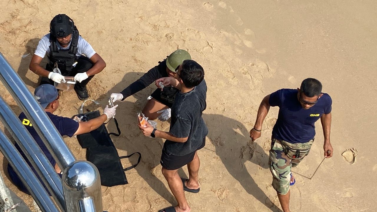 再次拆除1个可疑物体 在奥南海滩发现定时120天引爆装置