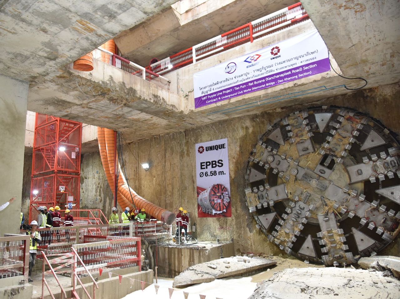紫色线地铁项目进展超过65%,“巴苏塔钻头”打通佛桥站