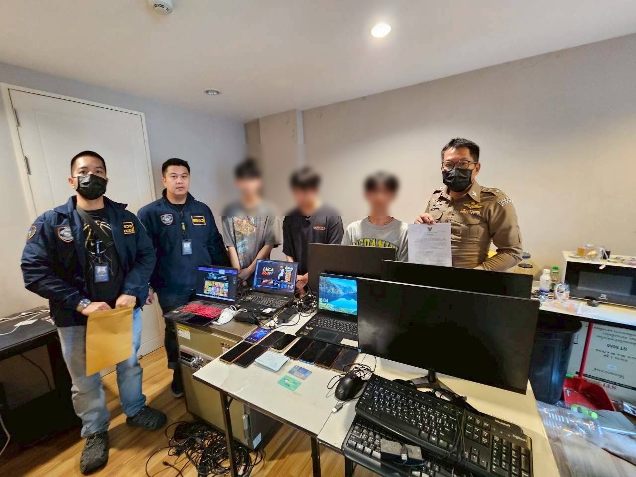 网络警察抓获暖武里的非法网站,年流转金额超过1.3亿