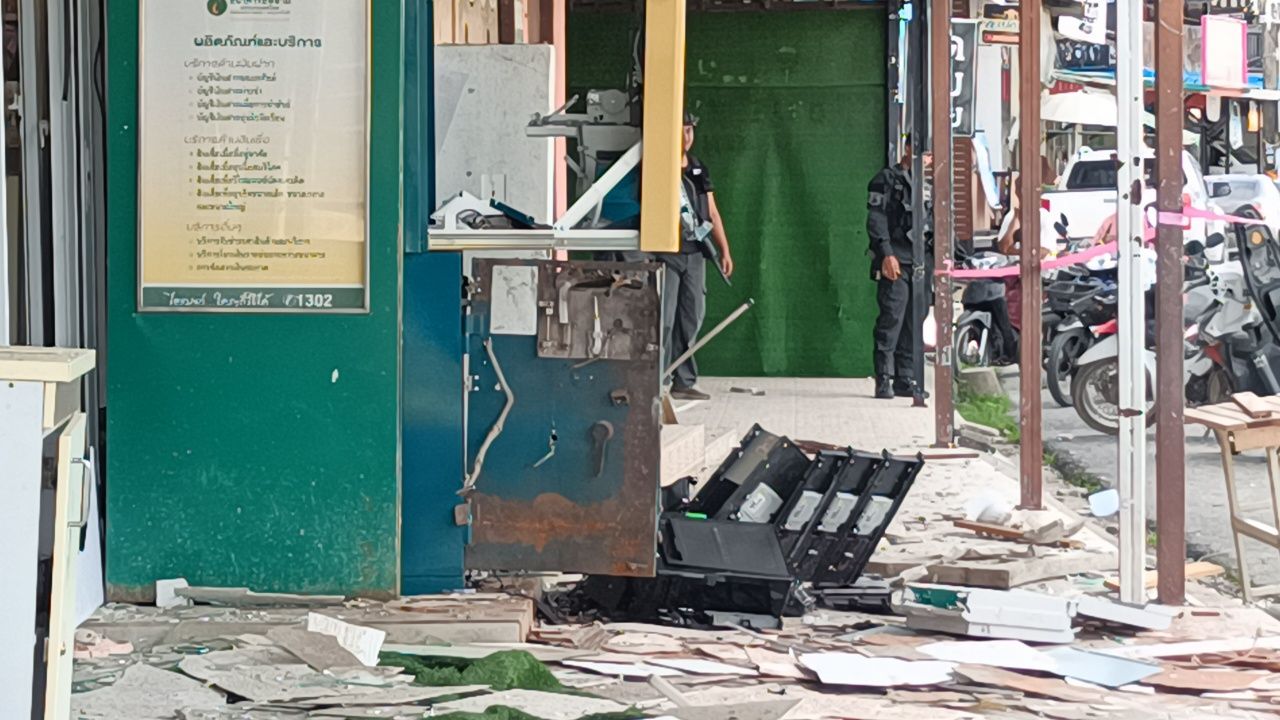 ATM爆炸扰乱帕塔尼，超百万现金消失，警方加紧查明真凶