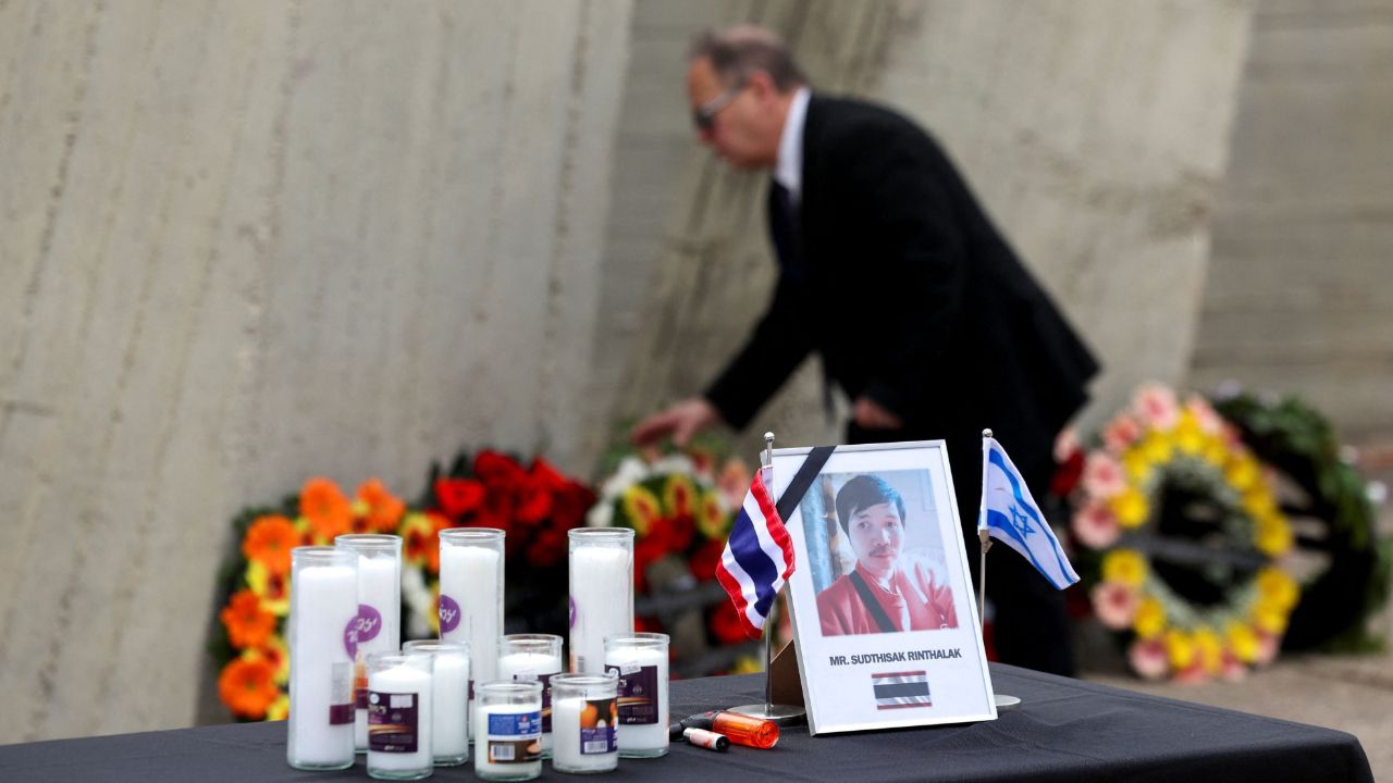 以色列举行仪式,送别哈马斯最新移交的泰国劳工遗体,准备运回泰国