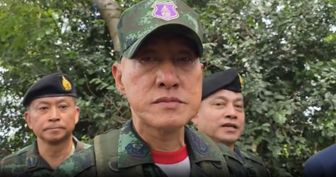 第一军区司令视察领土并强调为泰国领土